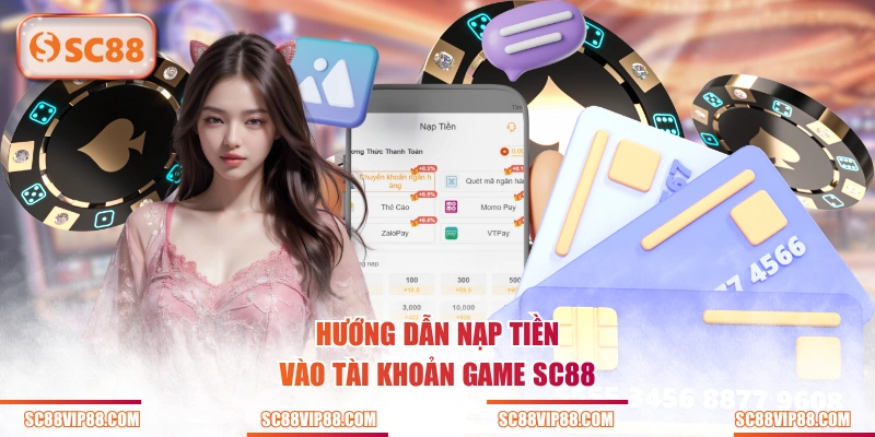 Hướng dẫn nạp tiền vào tài khoản game SC88